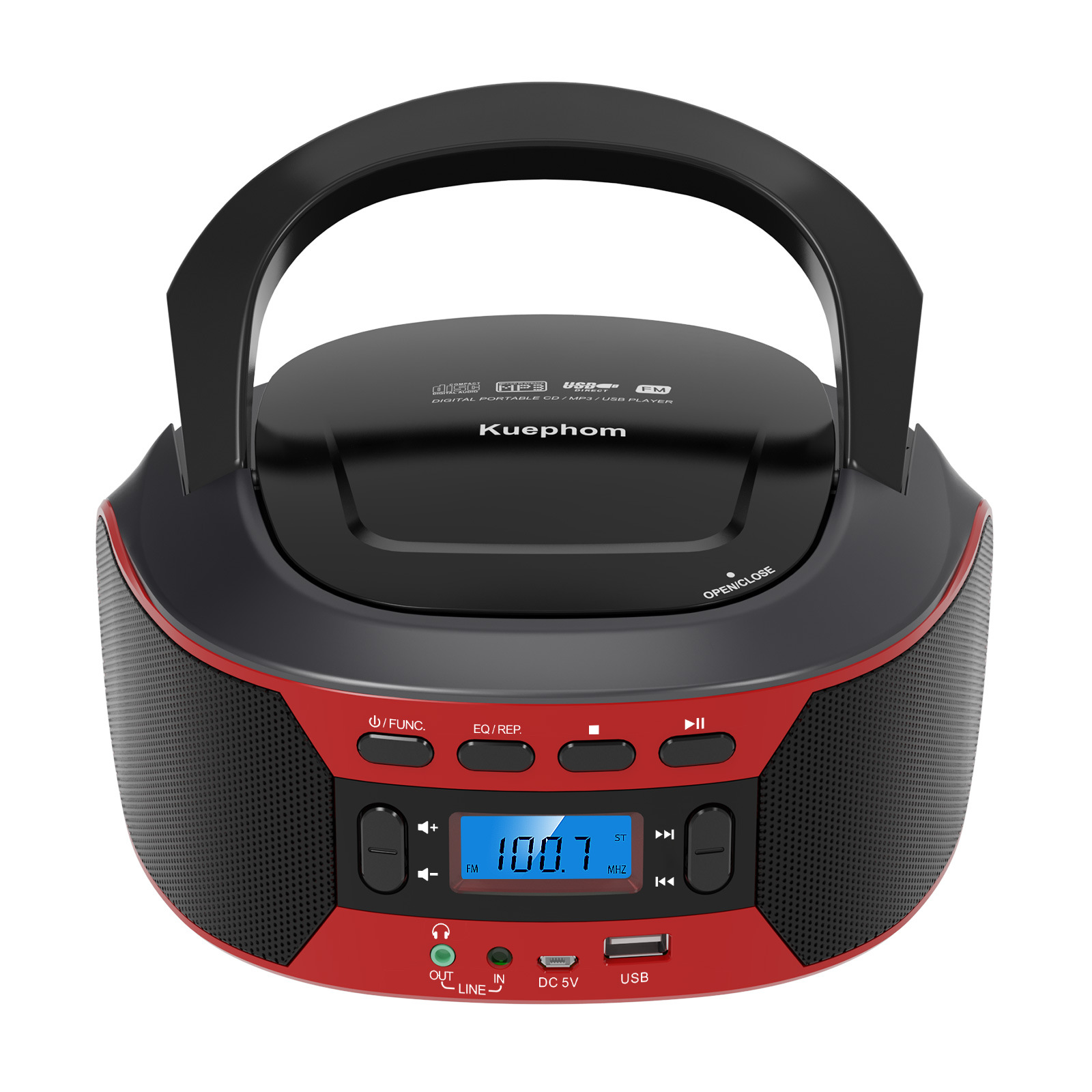 ĐÀI ĐĨA CD,ĐÀI CD HỌC NGOẠI NGỮ USB , BLUETOOTH KUEPHOM W17 (GOLDYIP X1)
