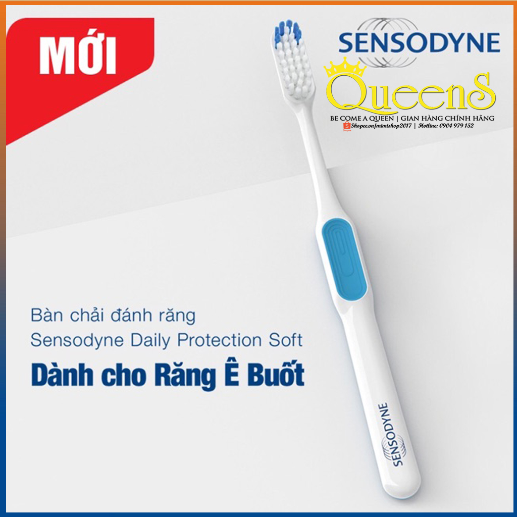 Bàn chải đánh răng dành cho răng ê buốt Sensodyne Daily Protection Soft Ấn Độ ( Giao Màu Ngẫu Nhiên )