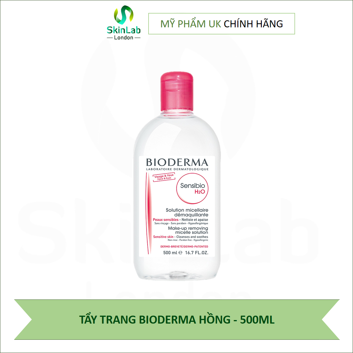 NƯỚC TẨY TRANG BIODERMA - 500ML (BILL Anh)