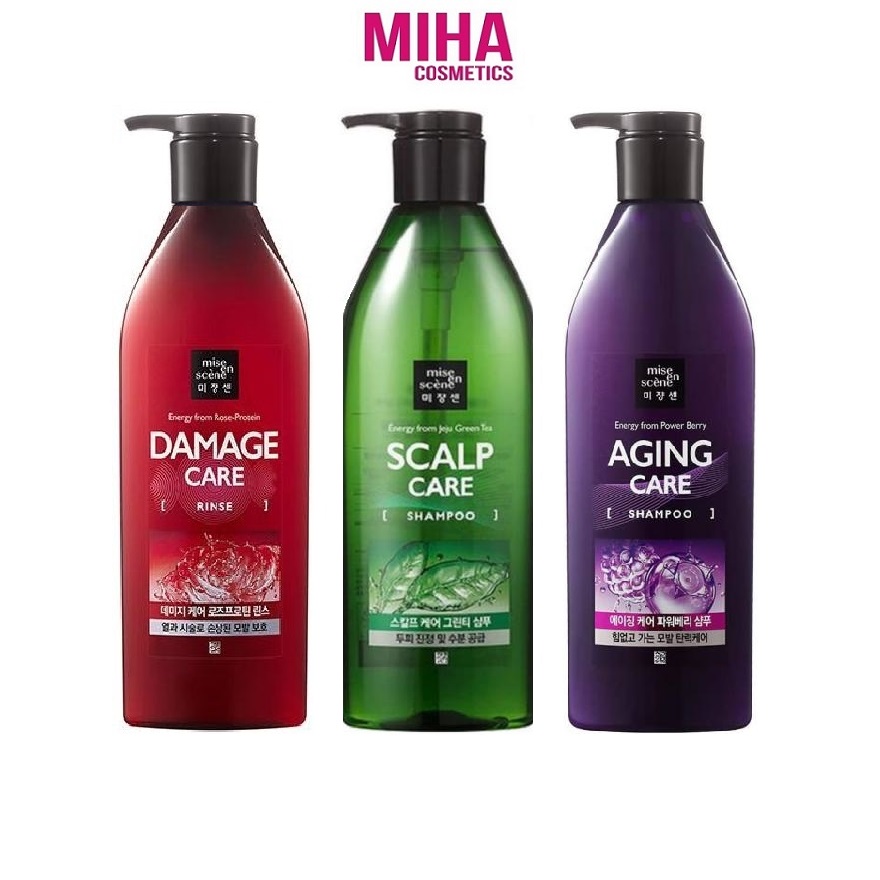 Dầu Gội Hoặc Dầu Xả Phục Hồi Hư Tổn MISE EN SCENE Care 680ml Hàn Quốc