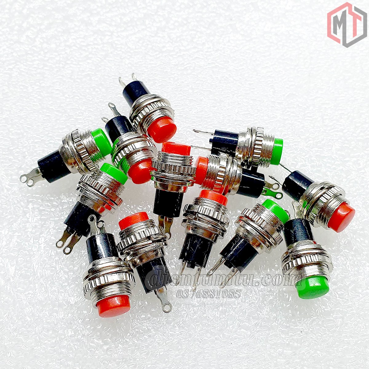 (4 Cái ) - Nút Nhấn Nhả - Nút Reset 10mm DS-314