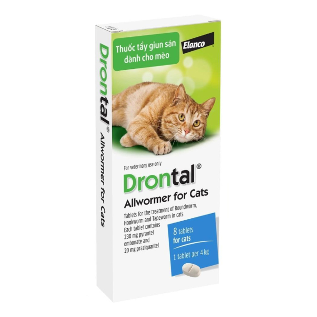 Drontal viên tẩy giun cho mèo