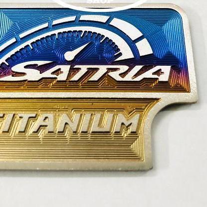 Tem Titanium 3D dán nắp dầu Satria,Raider
