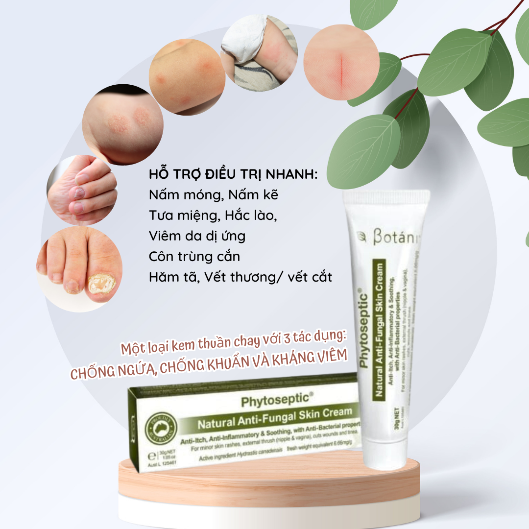 Kem Chống Nấm & Chống khuẩn – Phytoseptic (30g)