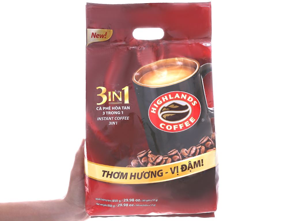 Cà phê sữa Highlands 3 in 1 850g