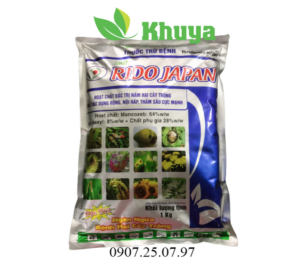 Thuốc trừ bệnh Sumo Rido Japan 1kg Mancozeb và Metalaxyl Diệt Nấm Bệnh