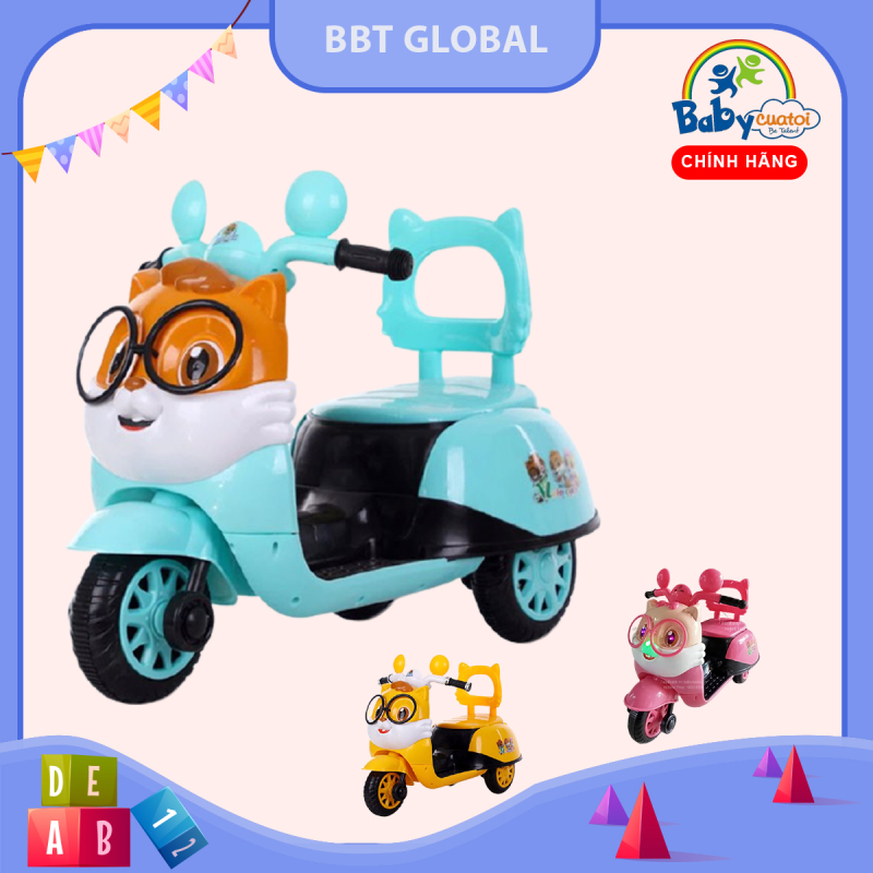 Xe máy điện trẻ em mèo con dễ thương BBT Global BBT-669
