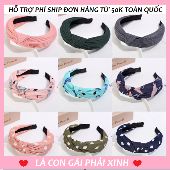 [HCM]Băng đô cài tóc Turban (dạng cài)