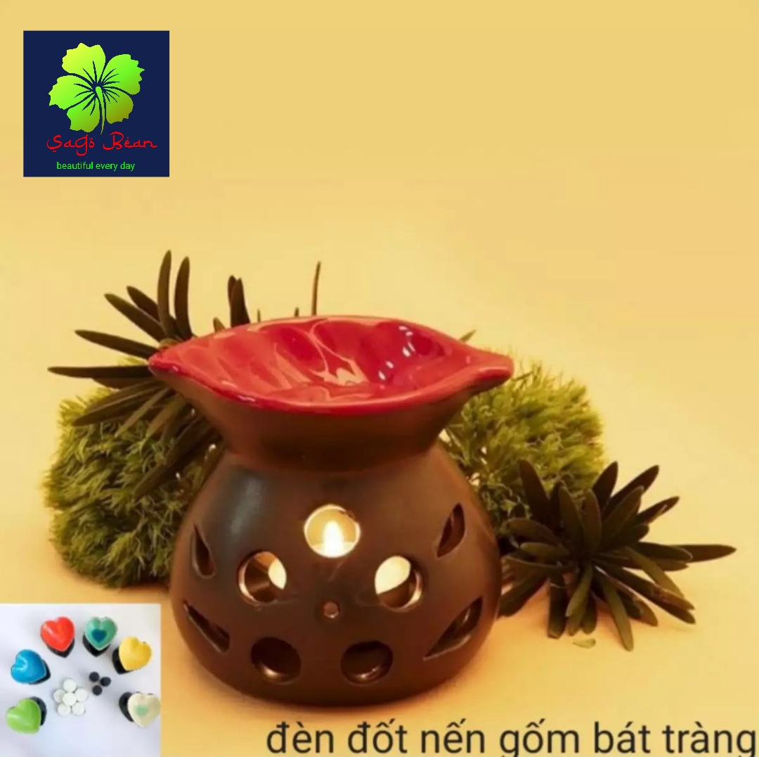 [HCM]ĐÈN ĐỐT TINH DẦU GỐM BÁT TRÀNG
