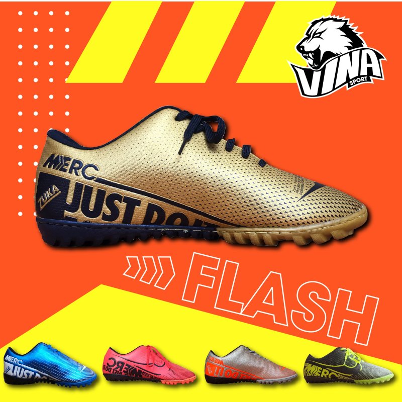 Giày bóng đá, đá banh, đá bóng mẫu ZUKA FLASH 2020 phiên bản cao cấp dành riêng cho sân cỏ nhân tạo và sân cỏ tự nhiên. Bảo hành một tháng, một đổi một nếu có lỗi từ u001dcửa hàng.