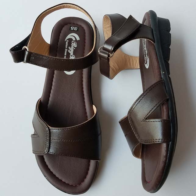 [HCM]Giày Sandal Đế Bệt Nữ BIGBEN Da Bò Thật Cao Cấp