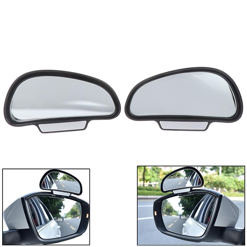 Bộ 2 Gương Cầu Lồi Mở Rộng Tầm Quan Sát Cho Xe Ô Tô Màu Đen