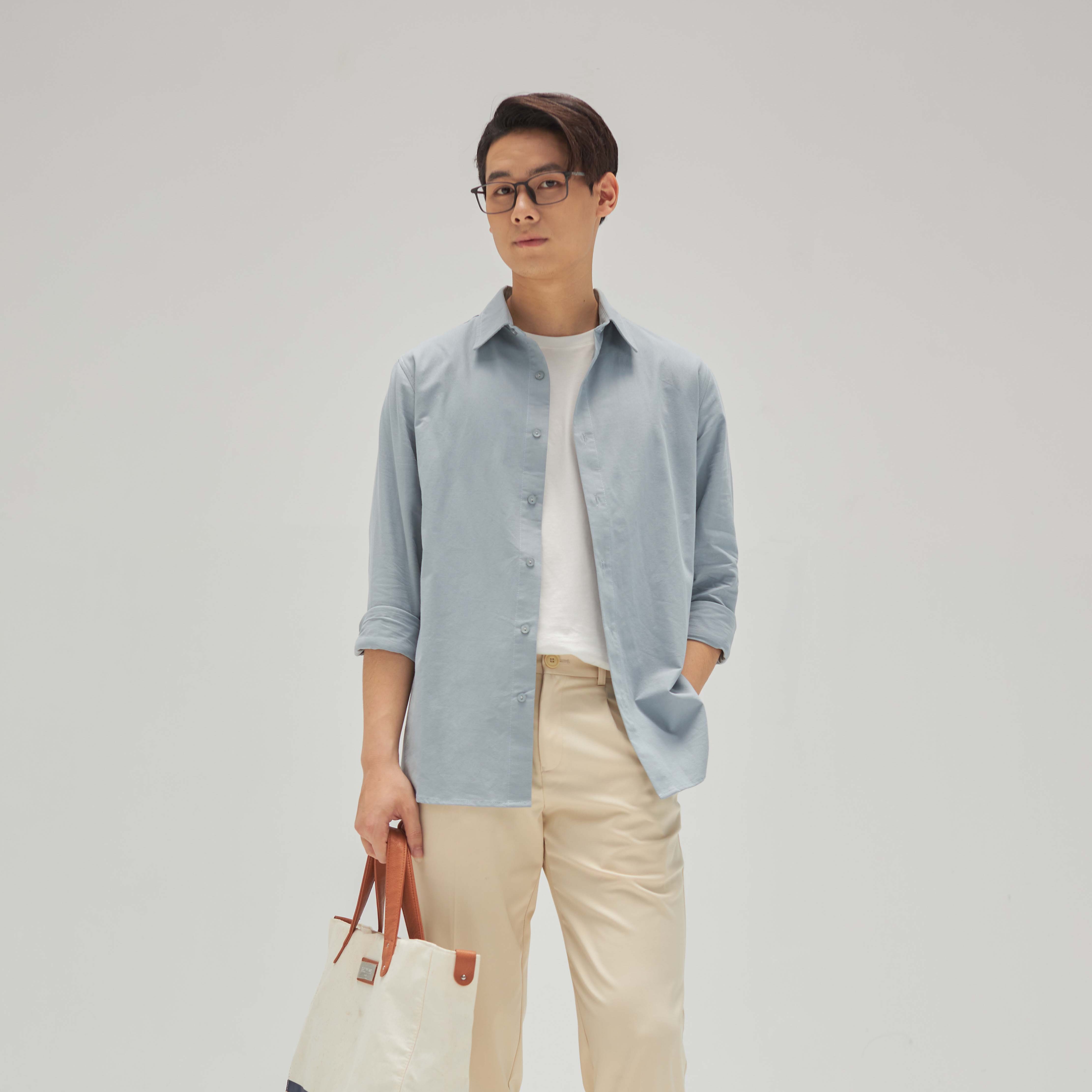 Áo sơ mi đũi LOOK BEVIS SHIRT