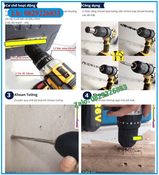Máy khoan sạc pin DW26