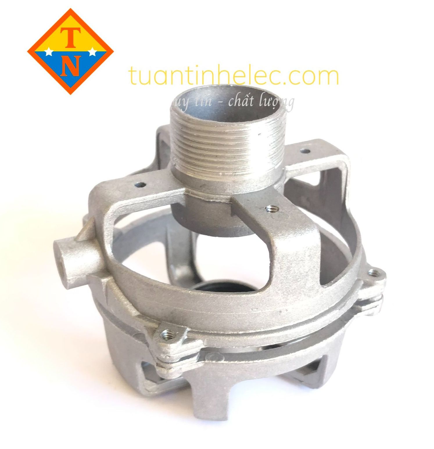 Kẹp nhôm stator quạt có răng hàng đẹp - lồng chụp sato b3 b4 b5 b6 có gắn sẵn bạc-chụp lốc quạt #phụ tùng thay thế