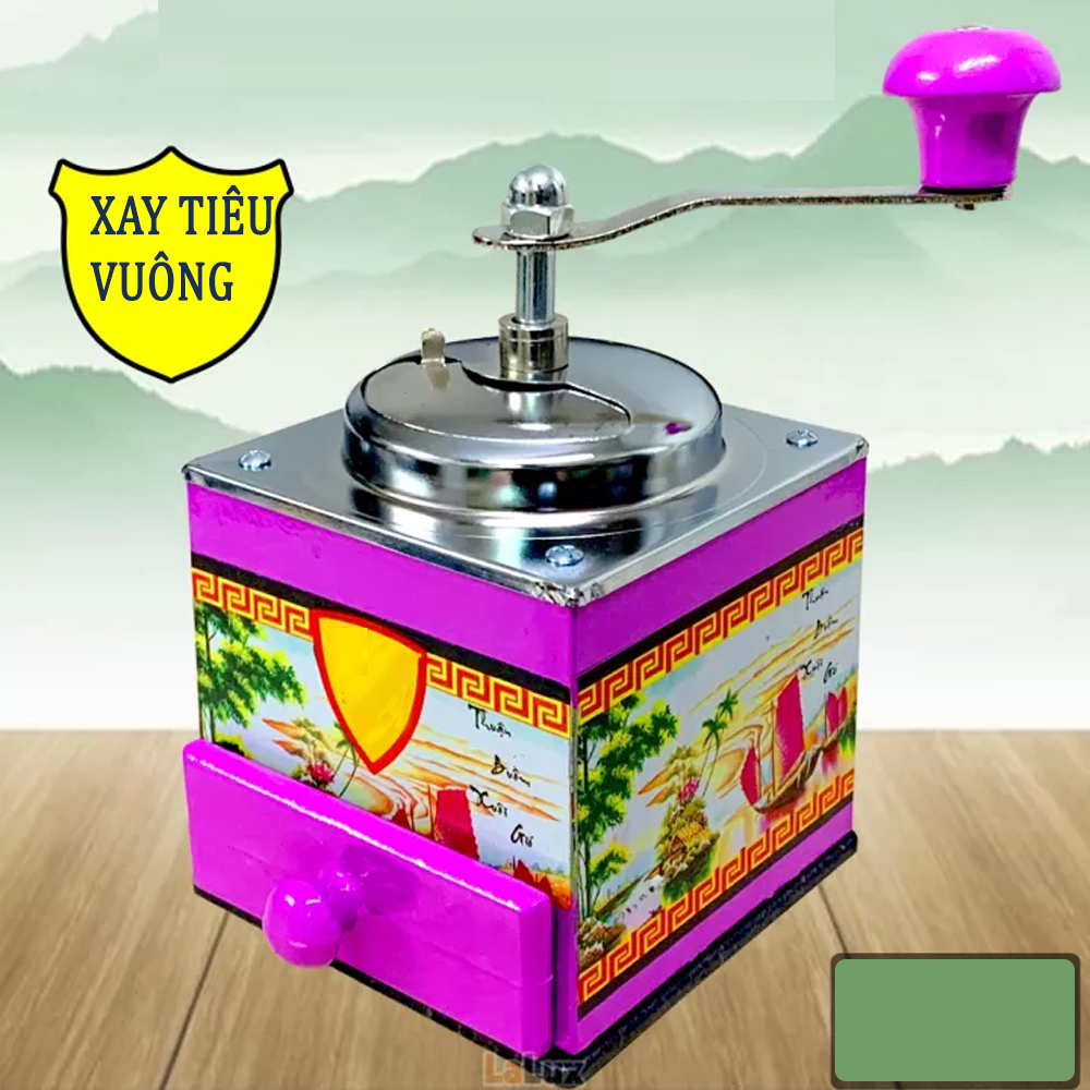 Dụng cụ xay tiêu tiện dụng xay tiêu tay quay inox