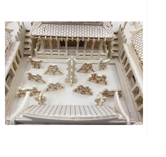 [Rẻ vô địch] [Ảnh thật] Đồ chơi lắp ráp gỗ 3D Mô hình Thiếu Lâm Tự