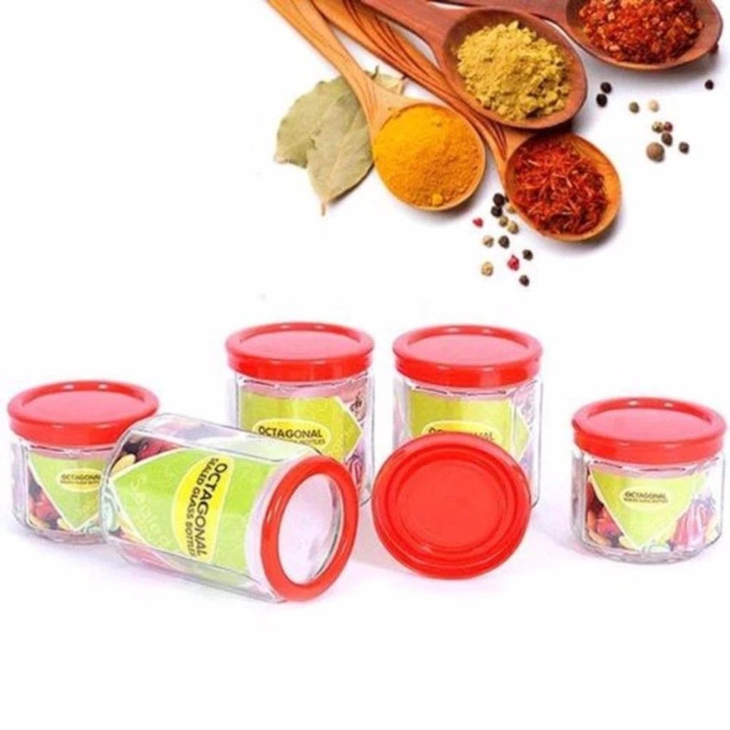 Bộ gia vị thuỷ tinh 5 chiếc