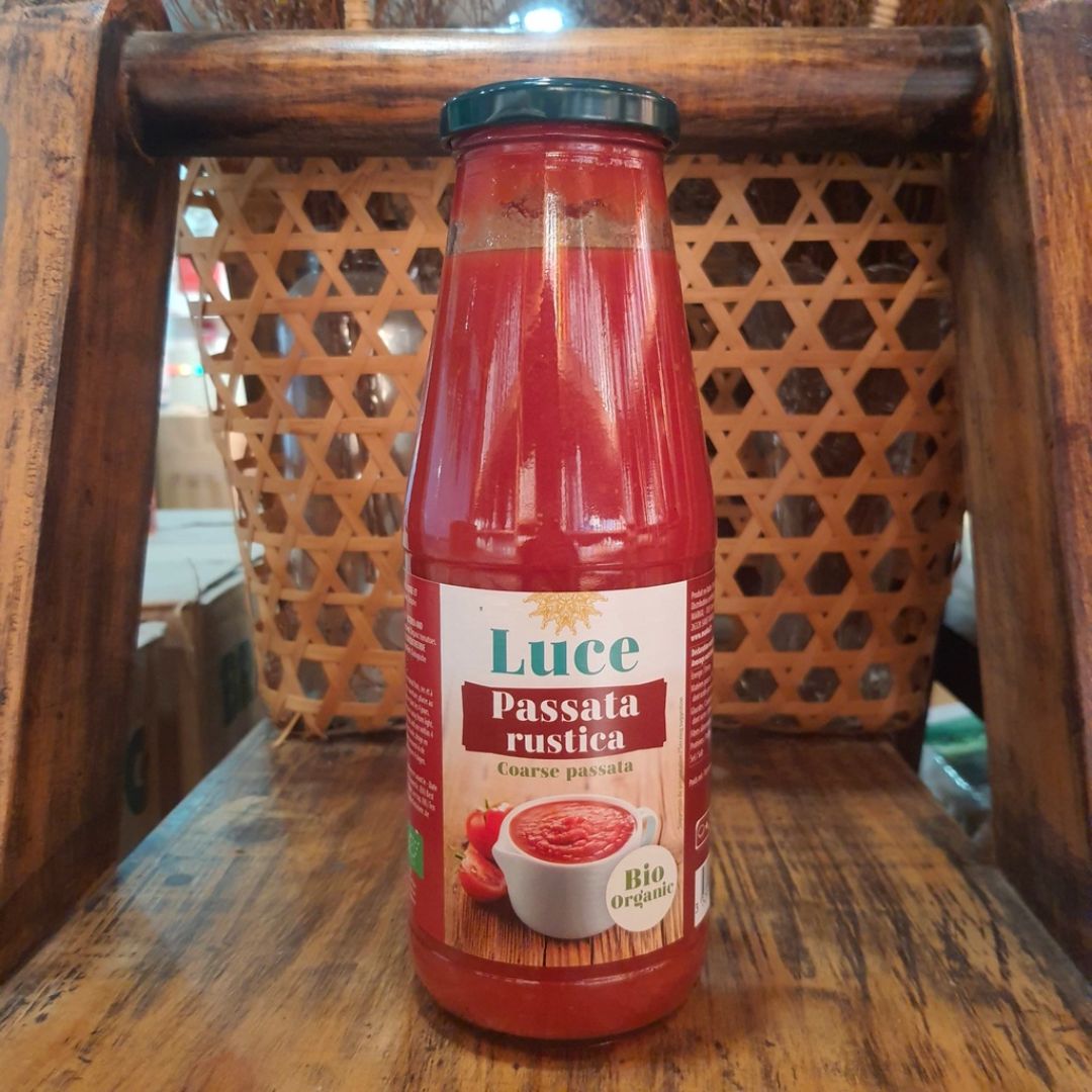 Organic Passata Rustica/ Basilic Luce 680g - Goc Huu Co