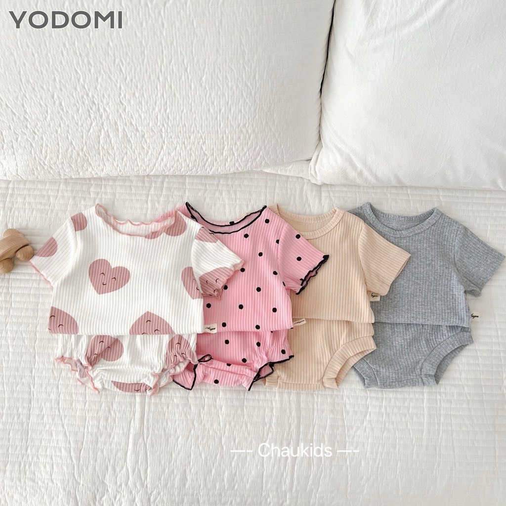 (6-14kg) Set Bộ Hè Siêu Cute Cho Bé Trai Bé Gái Đón Hè