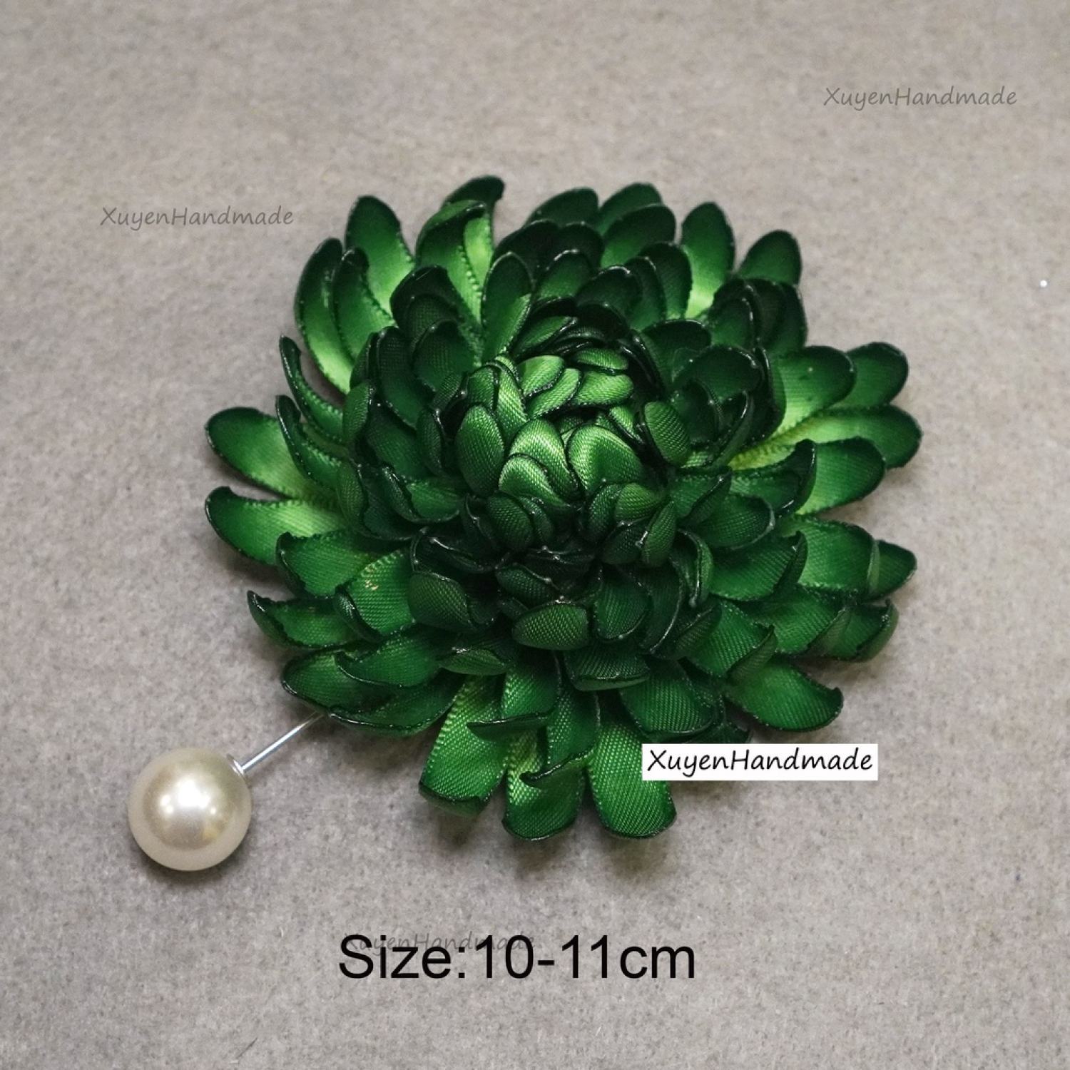Cài áo hoa cúc trâm cài cao cấp (No BOX) [Hoacaiaodep.com - Hann Handmade]