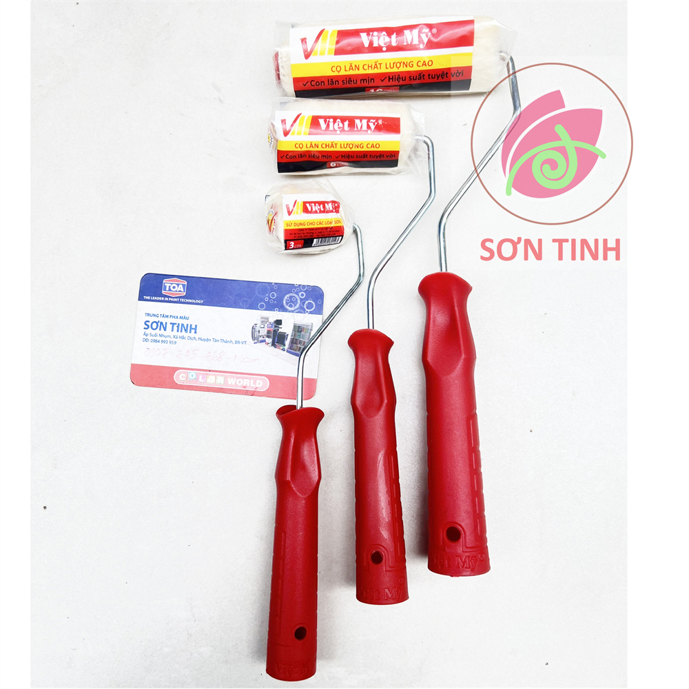 Cọ lăn sơn chỉ mini Việt Mỹ 3cm 6cm 10cm rulo