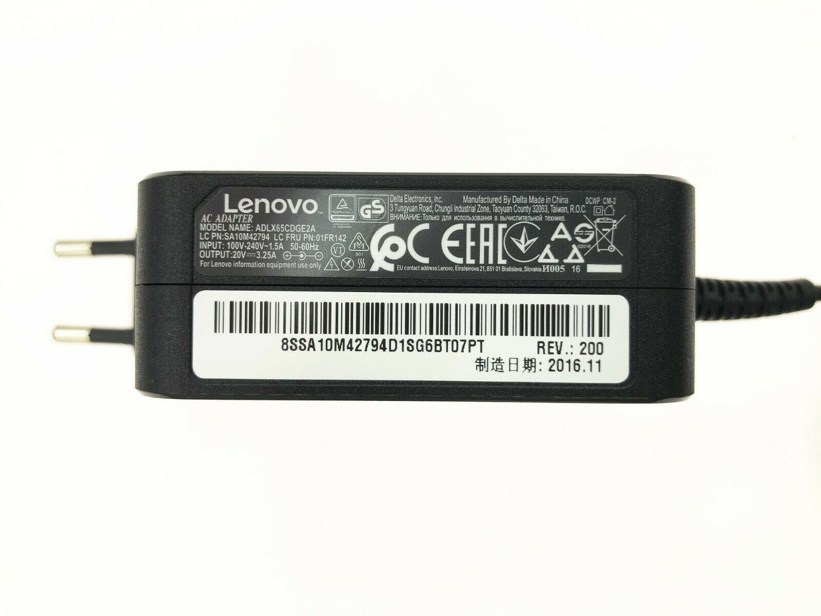 Sạc laptop Lenovo 01FR150 loại zin hình vuông theo máy, Sạc Lenovo 01FR150 loại zin hình vuông theo máy