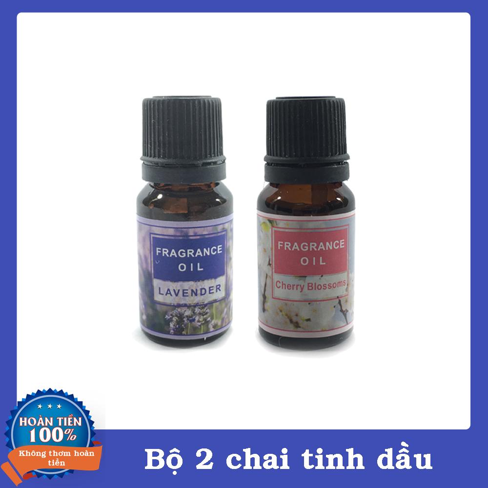 Bộ 2 chai tinh dầu (Lavender, hoa hồng, sả chanh .....)