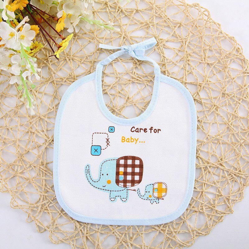 Yếm ăn dặm cột dây xinh xắn cho bé