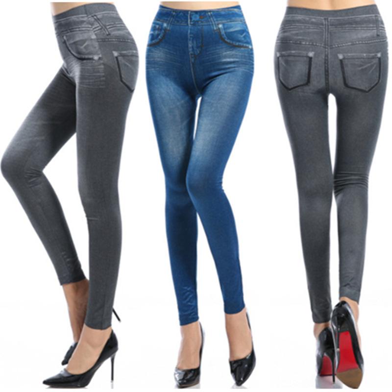 Quần Legging Dài Giả Jean (nhiều mẫu)
