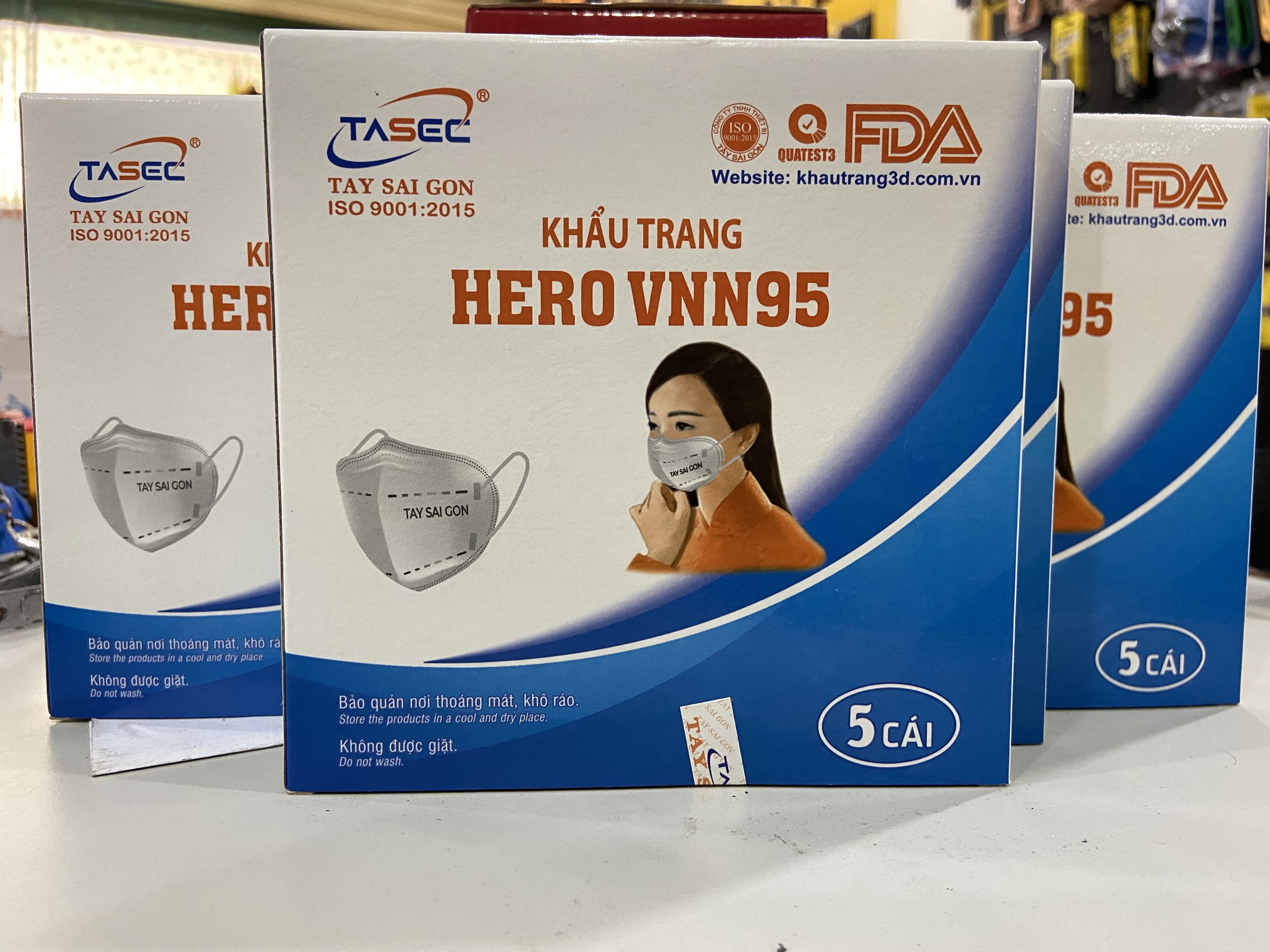 Khẩu trang Hero VNN95 Tây Sài Gòn (hộp 5 cái)