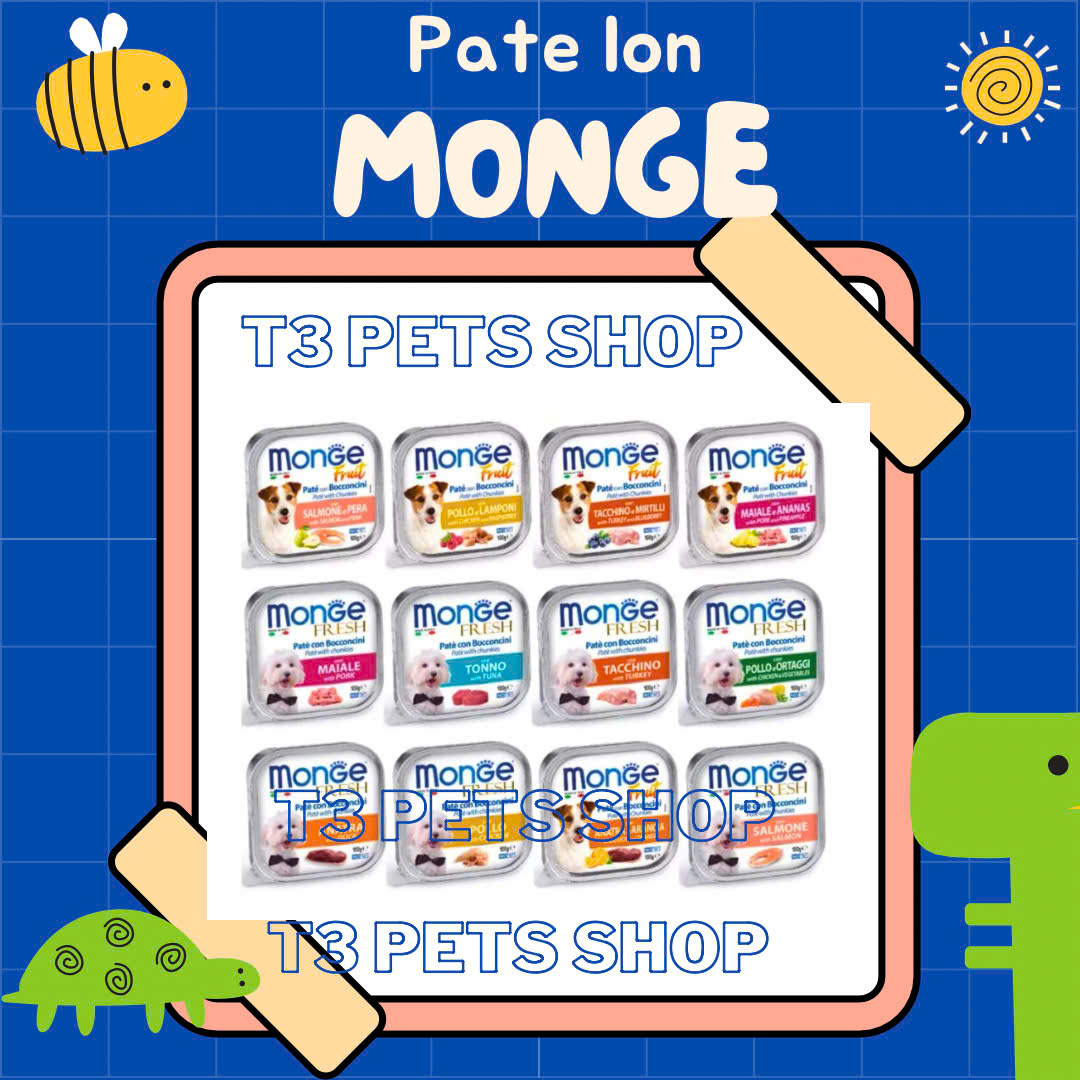 Pate Monge 100gr dành cho chó con, chó trưởng thành - T3 PETS SHOP