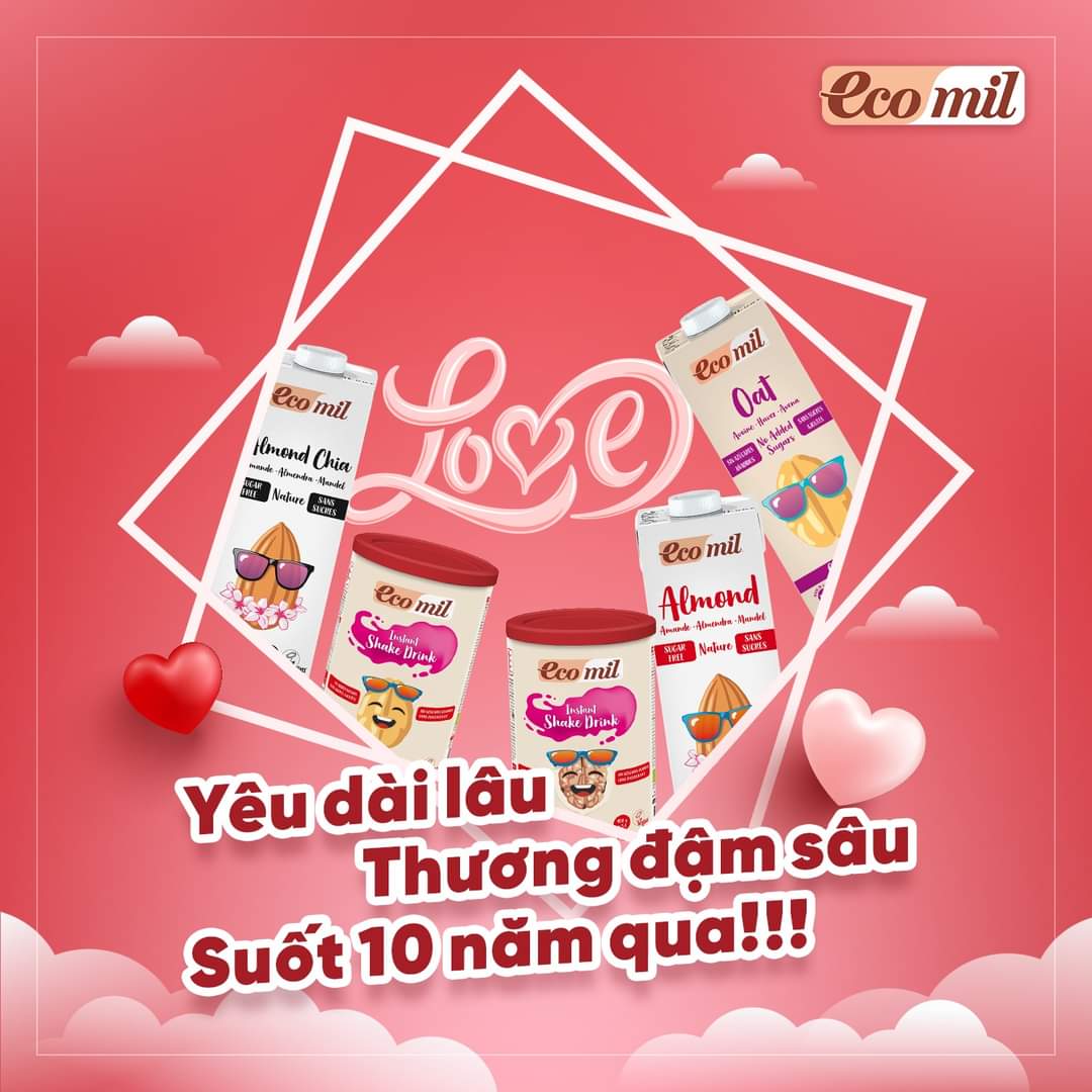 Sữa Hạt Phỉ Không Đường Hữu Cơ Ecomil (1L)