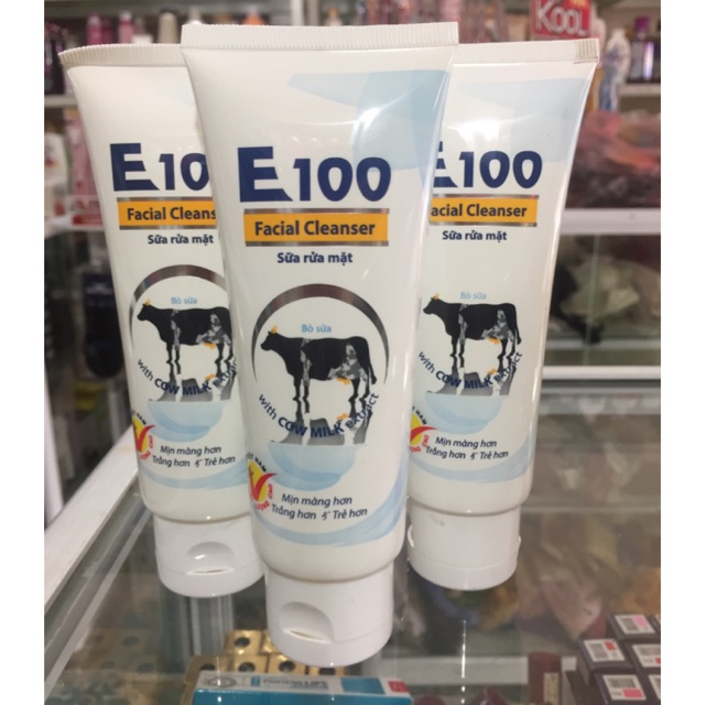 Sữa rửa mặt E100 con bò 100gr