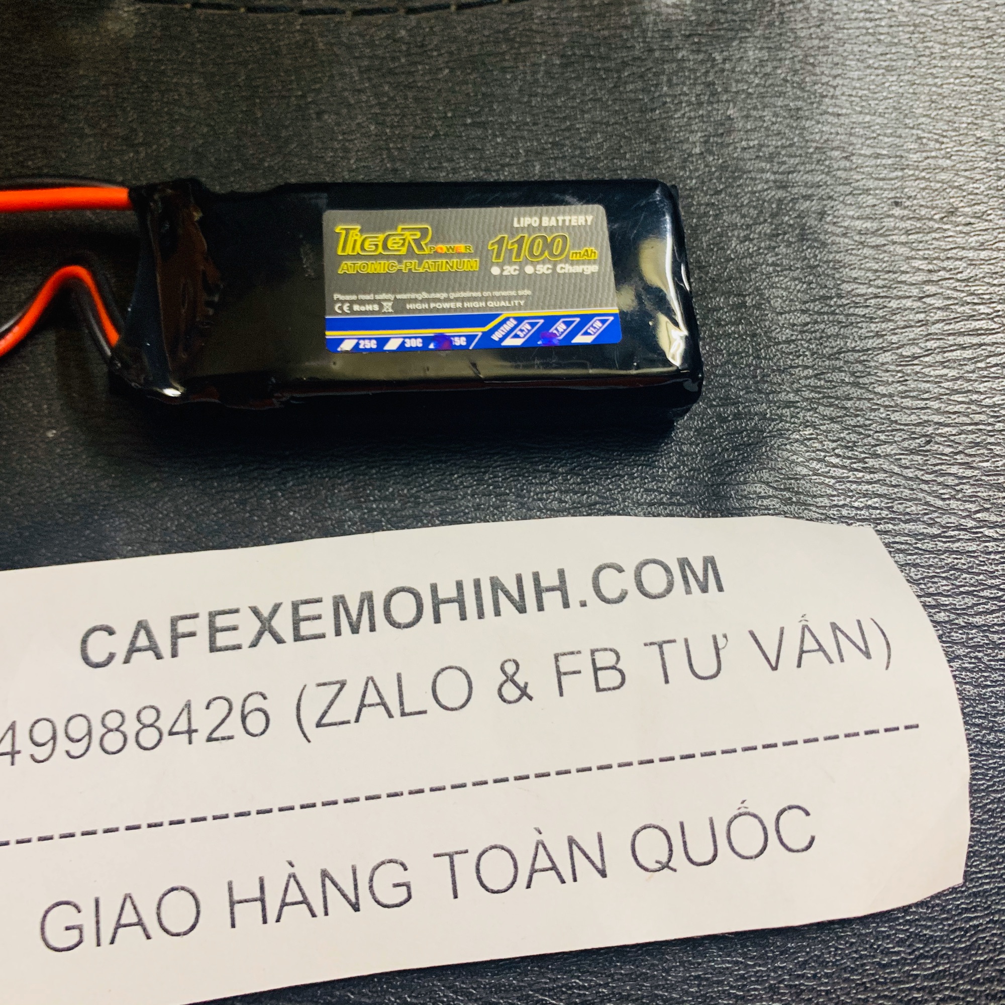 Pin lipo 2s 1100mah 35c 7.4v chuyên chế đồ chơi điều khiển nhờ size nhỏ gọn