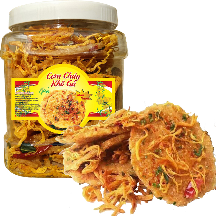 CƠM CHÁY LẮC KHÔ GÀ LÁ CHANH ĐẶC BIỆT