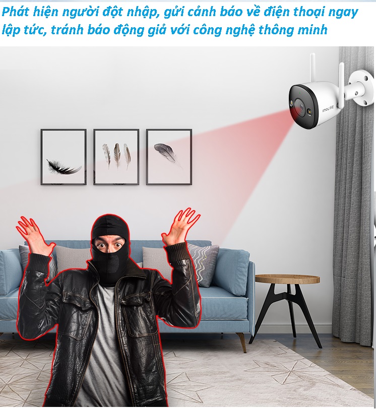 Camera WIFI IMOU IPC-A32F FULL MÀU 24/7-THÁCH THỨC BÓNG ĐÊM