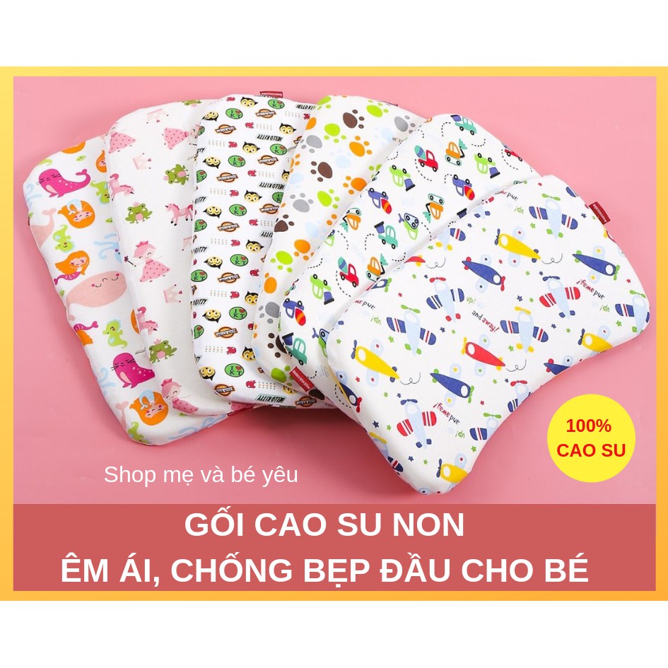 Gối cao su non cho bé loại to chống bẹt đầu cho bé chất liệu và thiết kế thông minh đảm bảo an toàn cho trẻ sử dụng có độ bền cao cam kết như hình