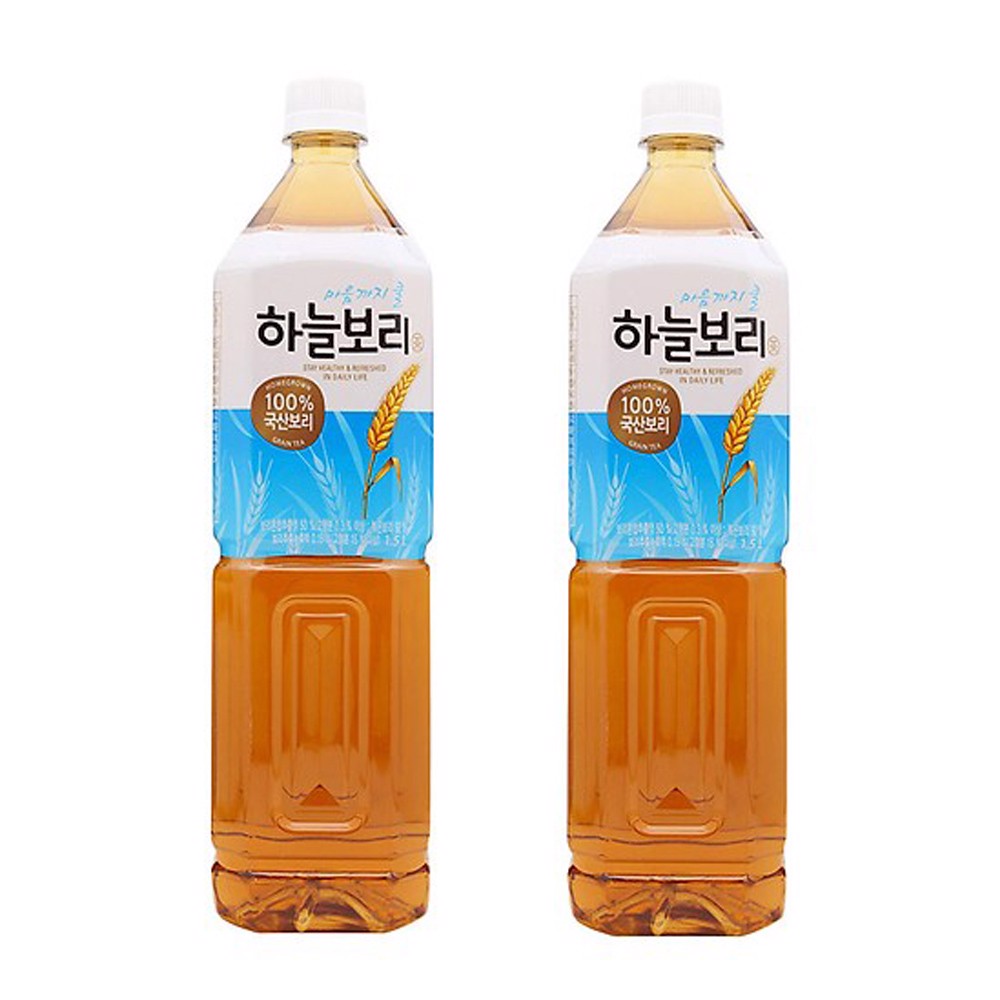 Combo 2 Chai Nước Trà Lúa Mạch WoongJin (1.5L/Chai) - Nhập Khẩu Hàn Quốc