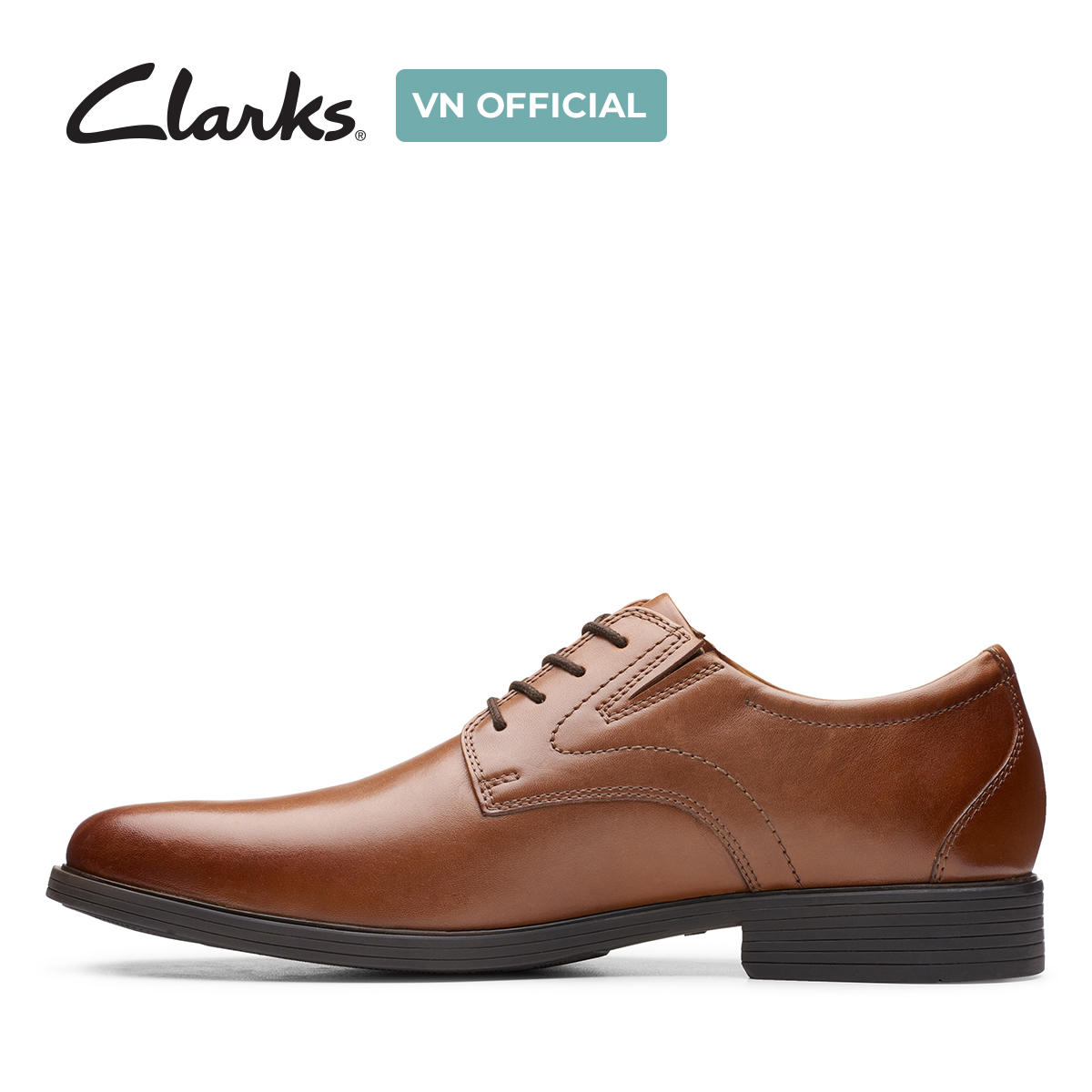 Clarks Men's Leather Western Shoes - Whiddon Plain