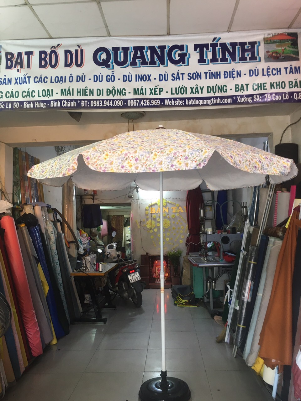 áo dù vải các loại