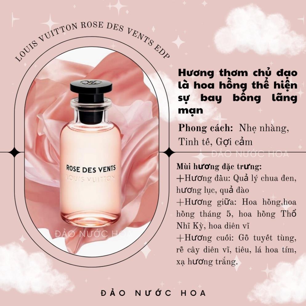 Nước hoa l.v rose des vents 10ml , lv spell on you 10ml hàng thật