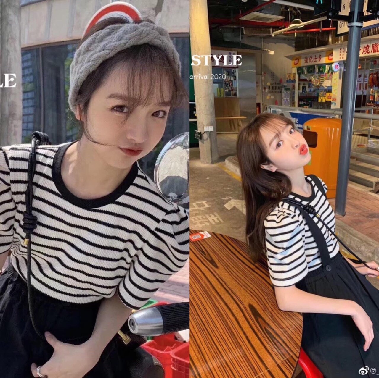 Set đầm yếm đen kèm áo