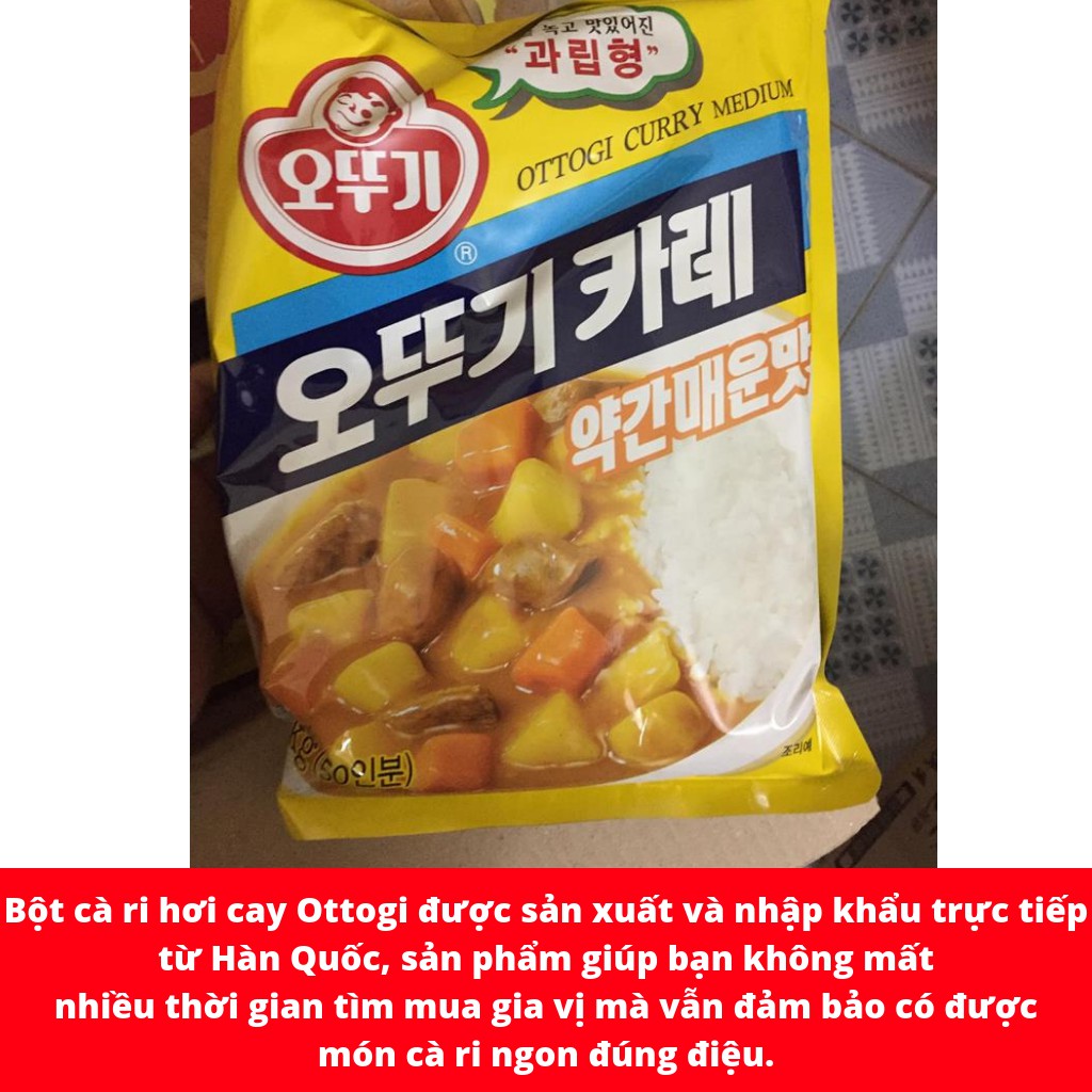 BỘT CÀ RI HƠI CAY OTTOGI HÀN QUỐC GÓI 1KG