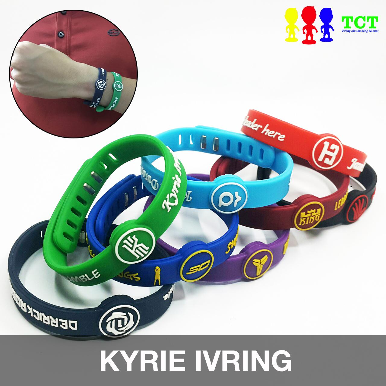 Vòng tay silicone điều chỉnh kích thước cầu thủ bóng rổ NBA Curry, Kobe, Lebron James, Hardens, Ivring...