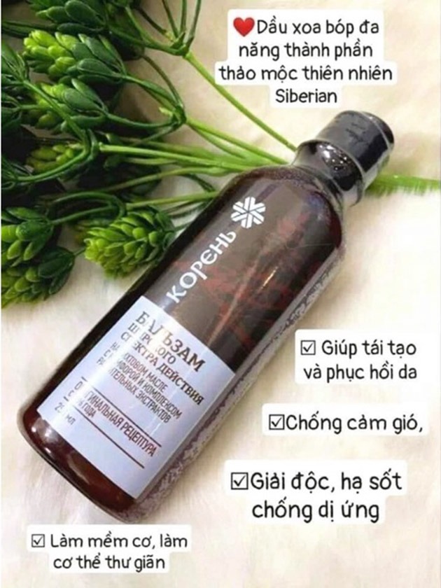 Dầu Siberian Balsam đa công dụng