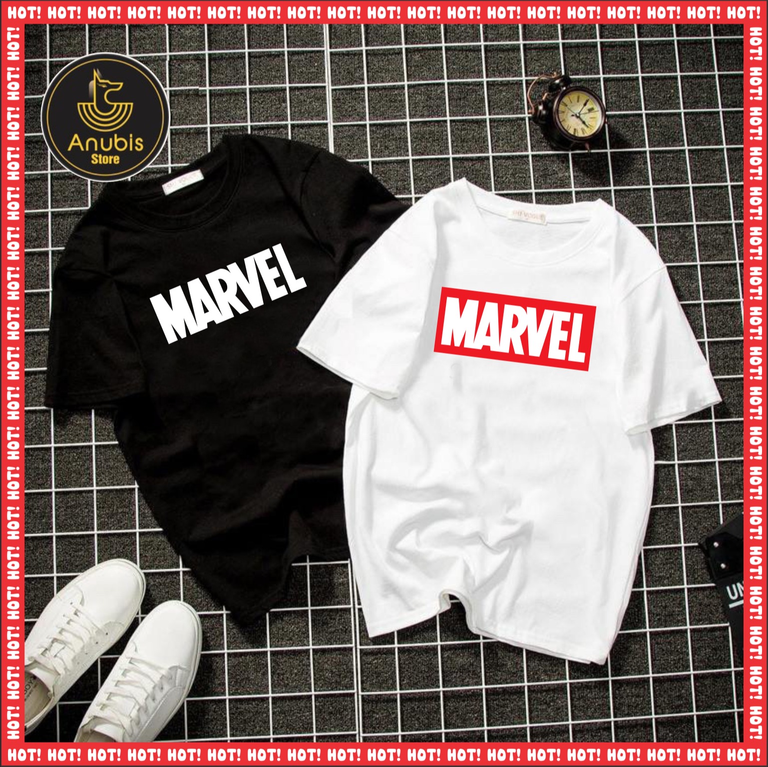 [HCM]ÁO THUN UNISEX SIÊU ANH HÙNG TRẮNG VÀ ĐEN CỰC CHẤT [7 MẪU]