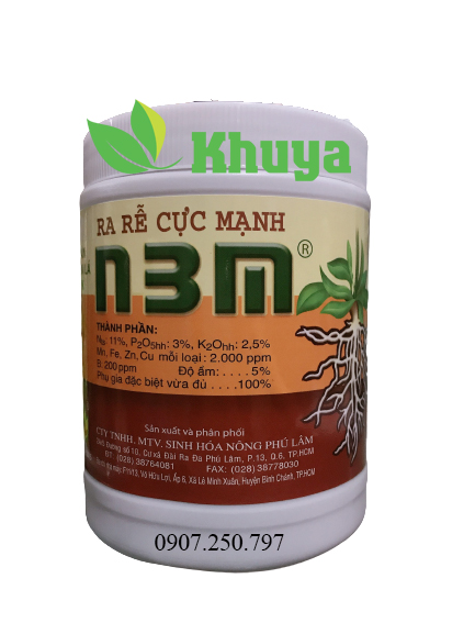 Phân bón lá NPK ra rễ cực mạnh N3M 500gr