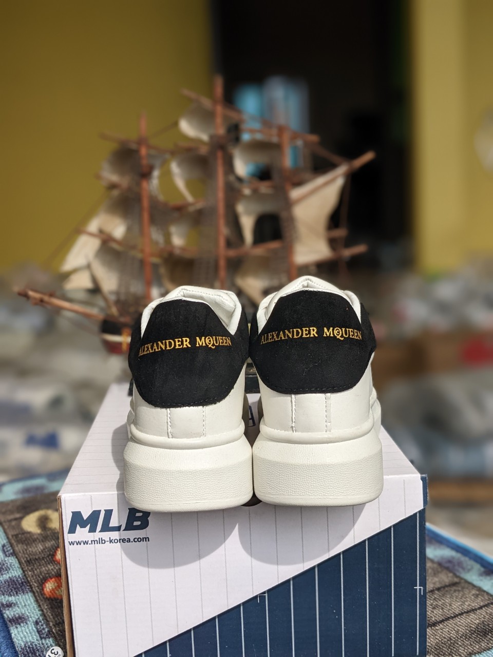 Giày MC Queen gót đen Chất lượng Rep 11 nam nữ Full Size 36-43