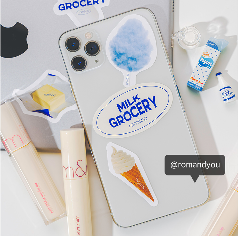 [HB GIFT] [Rom&nd] Romand Sticker Milk Grocery [Hàng tặng không bán]